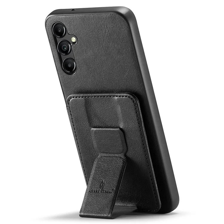 For Samsung Galaxy A13 5G Case Card Holder Leather Coated TPU RFID Blocking Phone Cover