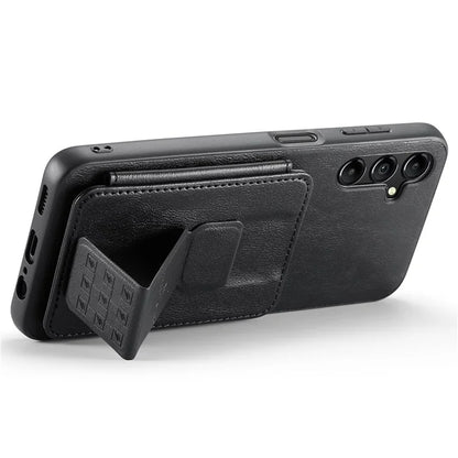 For Samsung Galaxy A13 5G Case Card Holder Leather Coated TPU RFID Blocking Phone Cover