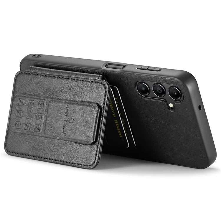 For Samsung Galaxy A13 5G Case Card Holder Leather Coated TPU RFID Blocking Phone Cover