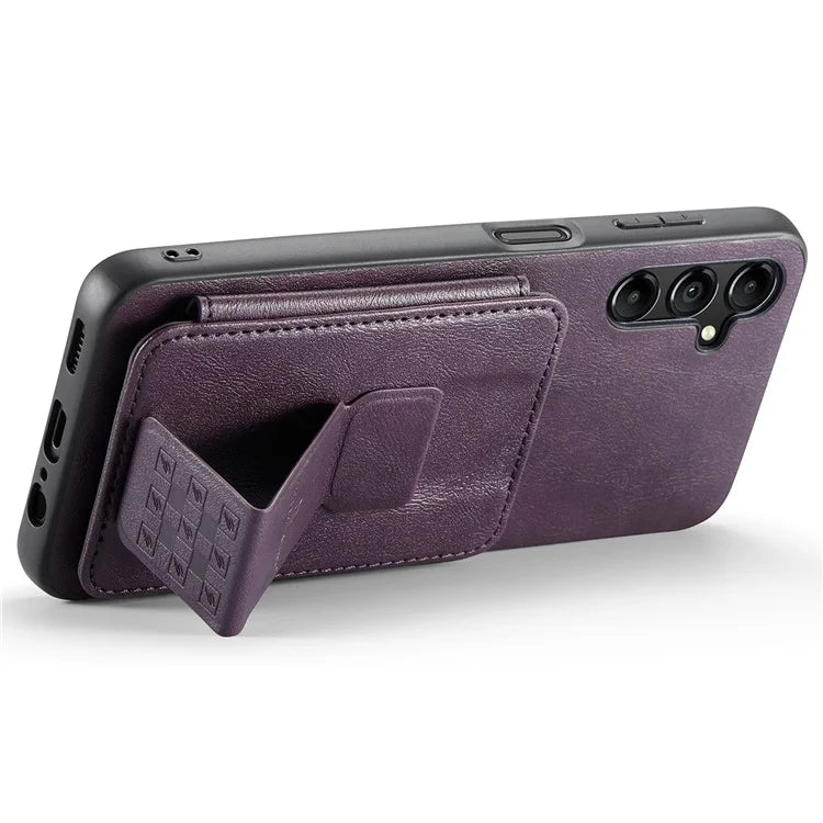 For Samsung Galaxy A13 5G Case Card Holder Leather Coated TPU RFID Blocking Phone Cover