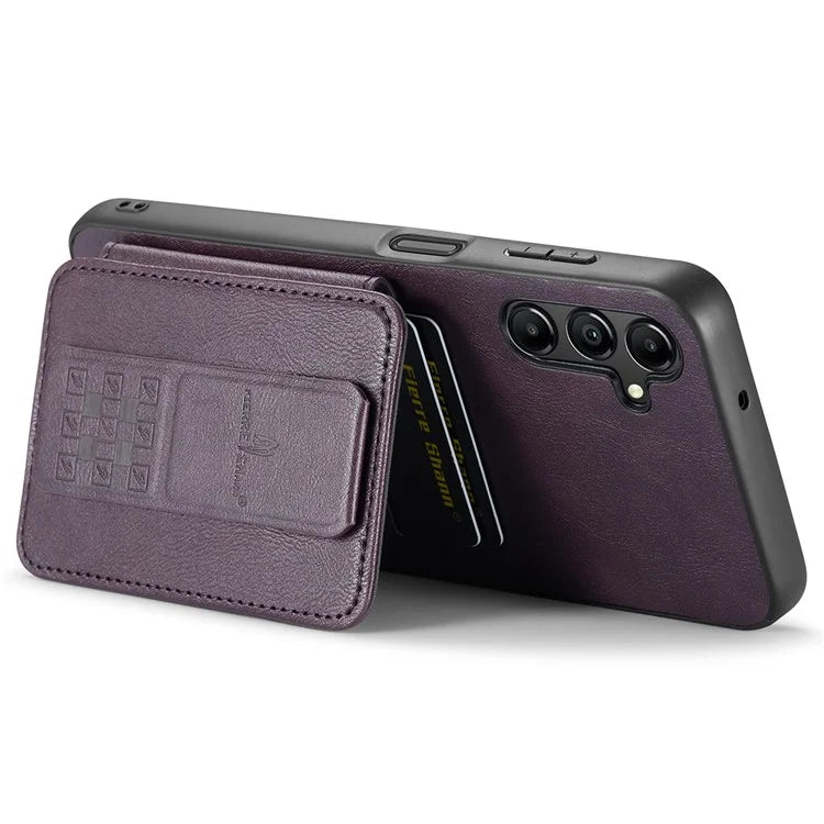 For Samsung Galaxy A13 5G Case Card Holder Leather Coated TPU RFID Blocking Phone Cover