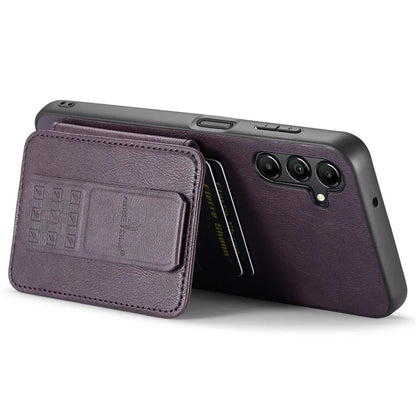 For Samsung Galaxy A13 5G Case Card Holder Leather Coated TPU RFID Blocking Phone Cover
