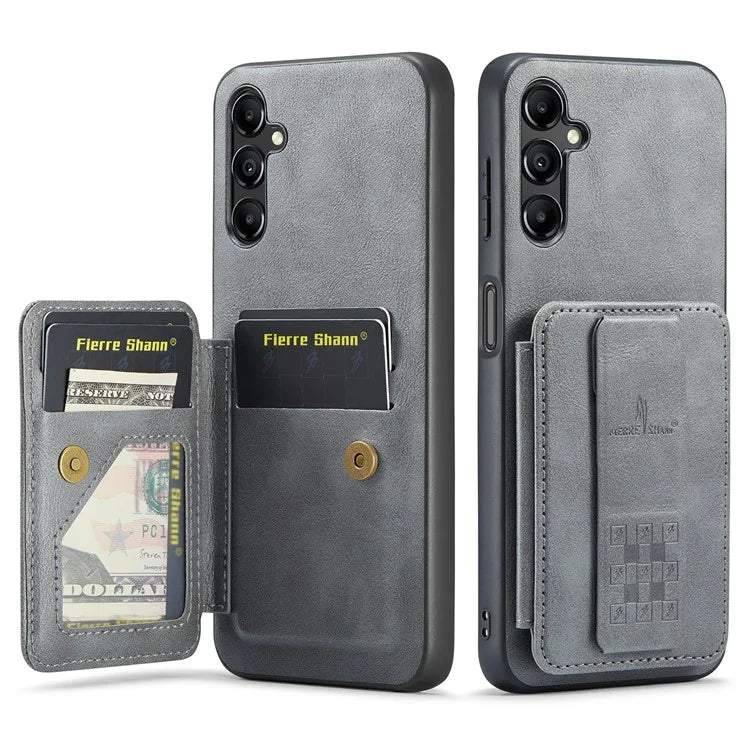 For Samsung Galaxy A13 5G Case Card Holder Leather Coated TPU RFID Blocking Phone Cover