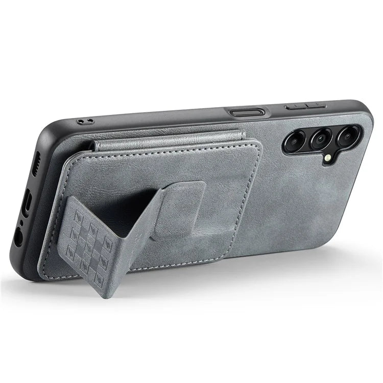 For Samsung Galaxy A13 5G Case Card Holder Leather Coated TPU RFID Blocking Phone Cover