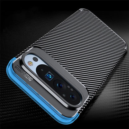 For Google Pixel 9 TPU Cell Phone Case Carbon Fiber Texture Drop Protection Cover