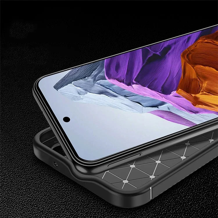 For Google Pixel 9 TPU Cell Phone Case Carbon Fiber Texture Drop Protection Cover