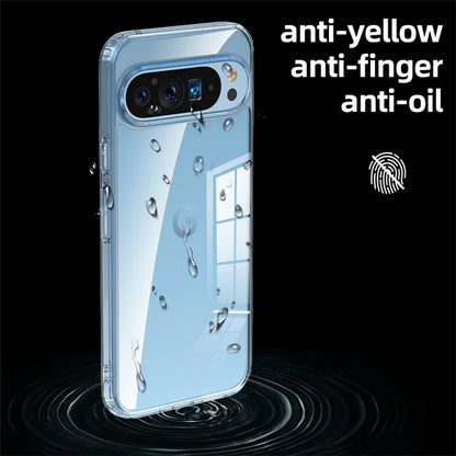 For Google Pixel 9 Pro Case Clear PC+TPU Drop Protection Phone Back Cover