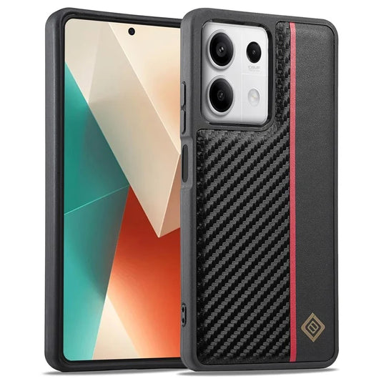 LC.IMEEKE For Xiaomi Redmi Note 13 5G Case Carbon Fiber Texture Protective Phone Cover