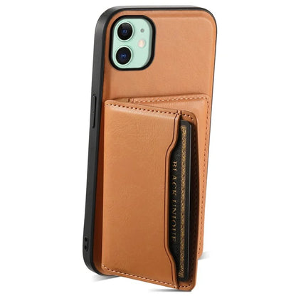 DENIOR For iPhone 11 Magnetic Phone Case Detachable Card Bag Cover Fits Magnetic Car Mount