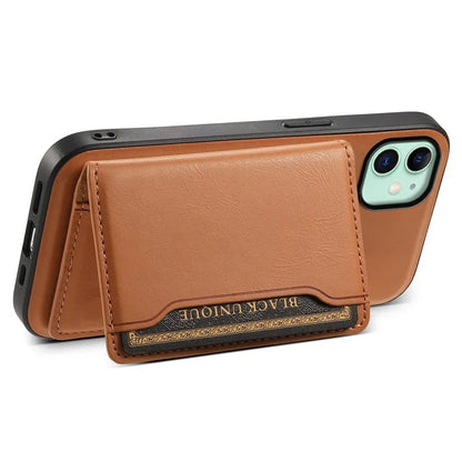 DENIOR For iPhone 11 Magnetic Phone Case Detachable Card Bag Cover Fits Magnetic Car Mount