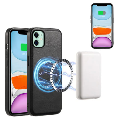 DENIOR For iPhone 11 Magnetic Phone Case Detachable Card Bag Cover Fits Magnetic Car Mount