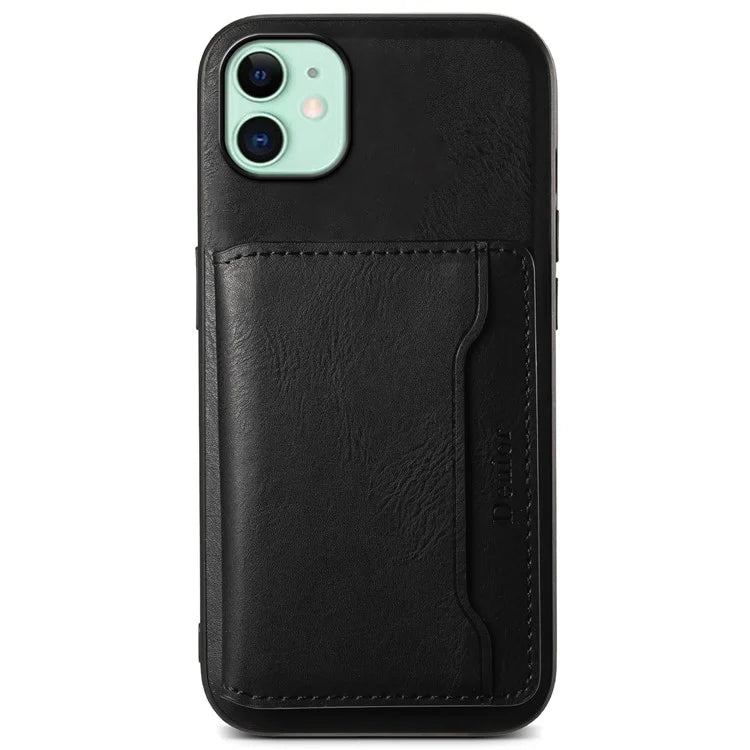 DENIOR For iPhone 11 Magnetic Phone Case Detachable Card Bag Cover Fits Magnetic Car Mount