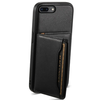 DENIOR For iPhone 7 Plus 5.5 inch / 8 Plus 5.5 inch Magnetic Case Detachable Card Slots Back Shell