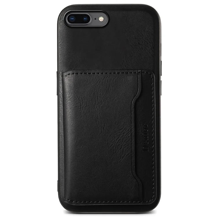DENIOR For iPhone 7 Plus 5.5 inch / 8 Plus 5.5 inch Magnetic Case Detachable Card Slots Back Shell