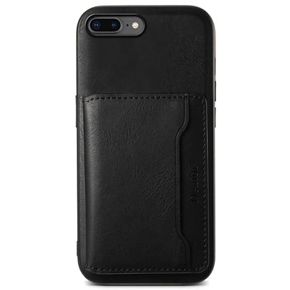 DENIOR For iPhone 7 Plus 5.5 inch / 8 Plus 5.5 inch Magnetic Case Detachable Card Slots Back Shell