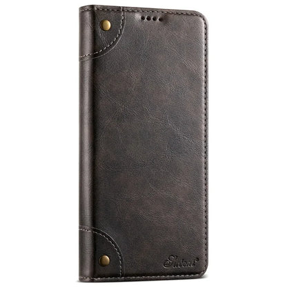 SUTENI Phone Case for Samsung Galaxy A34 5G Cover PU Leather+TPU Drop-proof Shell