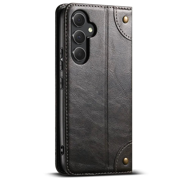 SUTENI Phone Case for Samsung Galaxy A34 5G Cover PU Leather+TPU Drop-proof Shell