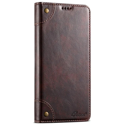 SUTENI Phone Case for Samsung Galaxy A34 5G Cover PU Leather+TPU Drop-proof Shell