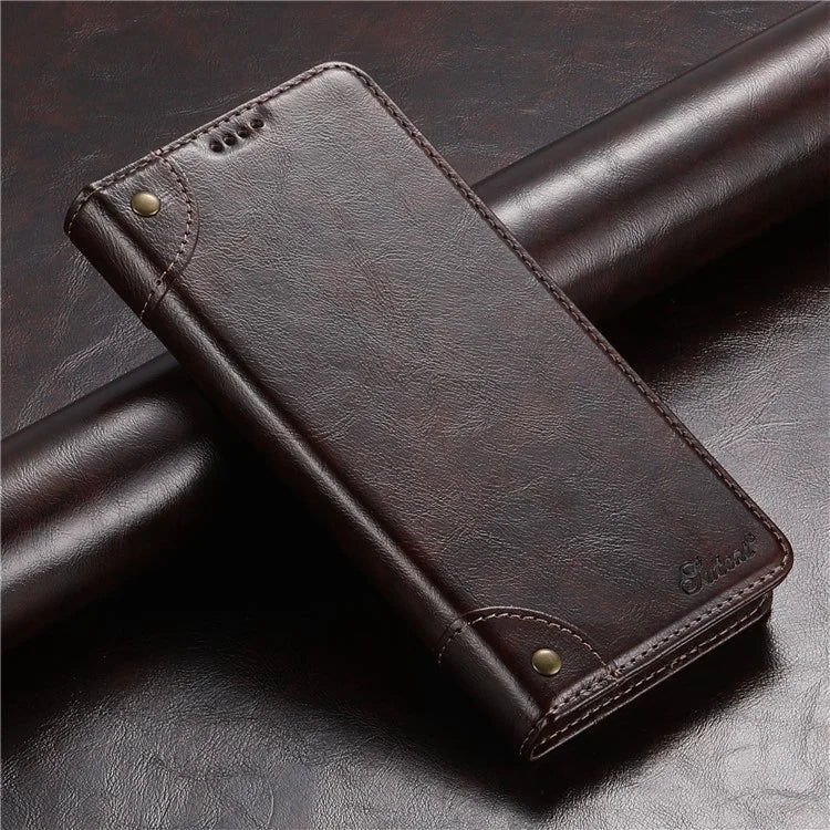 SUTENI Phone Case for Samsung Galaxy A34 5G Cover PU Leather+TPU Drop-proof Shell