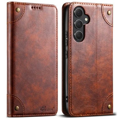 SUTENI Phone Case for Samsung Galaxy A34 5G Cover PU Leather+TPU Drop-proof Shell
