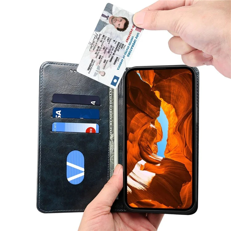 SUTENI Phone Case for Samsung Galaxy A34 5G Cover PU Leather+TPU Drop-proof Shell