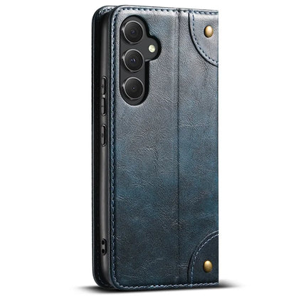 SUTENI Phone Case for Samsung Galaxy A34 5G Cover PU Leather+TPU Drop-proof Shell