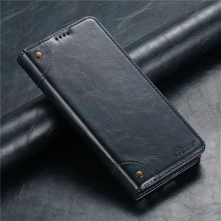SUTENI Anti-scratch Case for Samsung Galaxy S22 5G Cover PU Leather+TPU Wallet Phone Shell