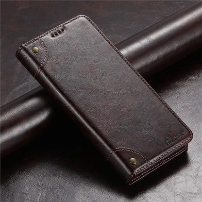 SUTENI Anti-scratch Case for Samsung Galaxy S22 5G Cover PU Leather+TPU Wallet Phone Shell