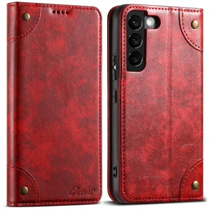 SUTENI Anti-scratch Case for Samsung Galaxy S22 5G Cover PU Leather+TPU Wallet Phone Shell