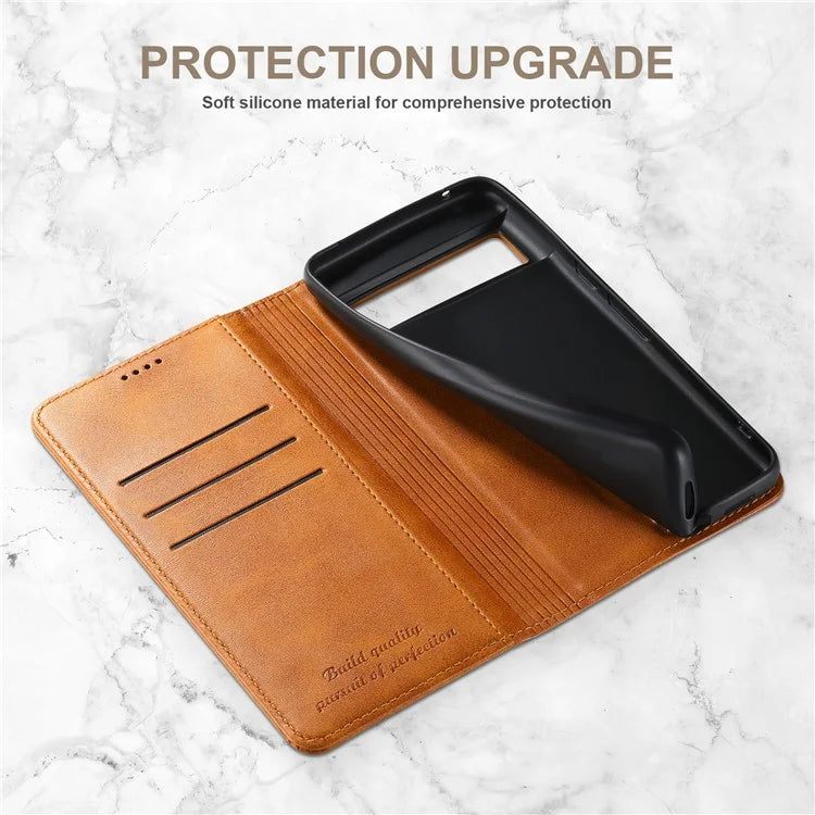 SUTENI For Google Pixel 8 Case Magnetic Closing Anti-scratch Leather Stand Cover