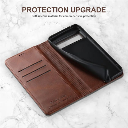 SUTENI For Google Pixel 8 Case Magnetic Closing Anti-scratch Leather Stand Cover