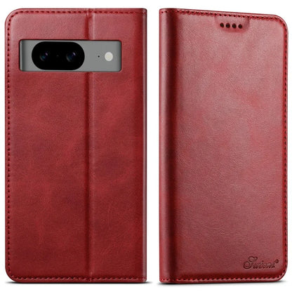 SUTENI For Google Pixel 8 Case Magnetic Closing Anti-scratch Leather Stand Cover