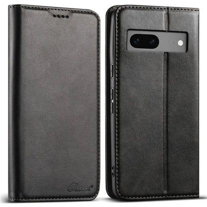 SUTENI For Google Pixel 7 5G Case Magnetic Closing Leather Wallet Stand Cover