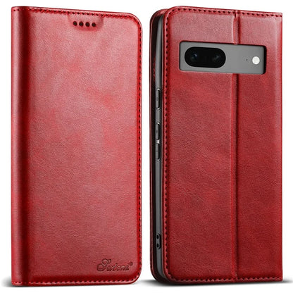 SUTENI For Google Pixel 7 5G Case Magnetic Closing Leather Wallet Stand Cover