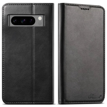 SUTENI For Google Pixel 8 Pro Magnetic Closing Leather Case Shockproof Phone Cover