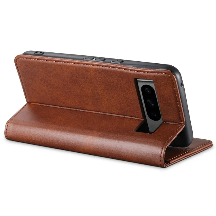 SUTENI For Google Pixel 8 Pro Magnetic Closing Leather Case Shockproof Phone Cover
