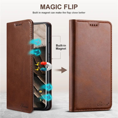 SUTENI For Google Pixel 8 Pro Magnetic Closing Leather Case Shockproof Phone Cover