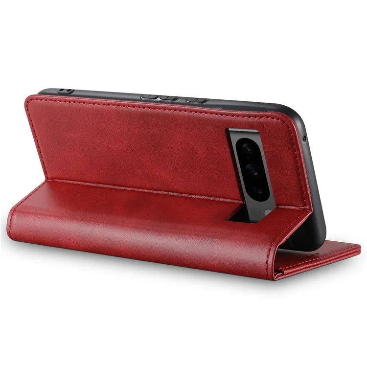 SUTENI For Google Pixel 8 Pro Magnetic Closing Leather Case Shockproof Phone Cover