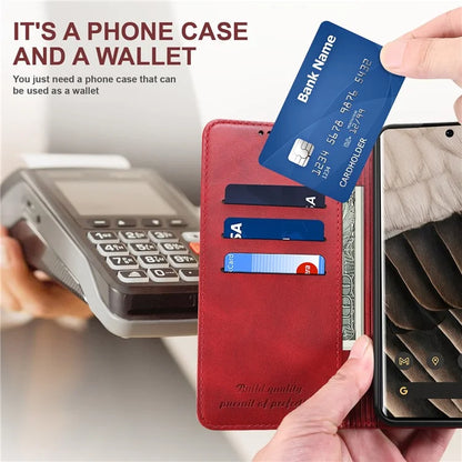 SUTENI For Google Pixel 8 Pro Magnetic Closing Leather Case Shockproof Phone Cover