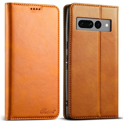 SUTENI For Google Pixel 7 Pro 5G Magnetic Closing Leather Case Fall Proof Phone Cover
