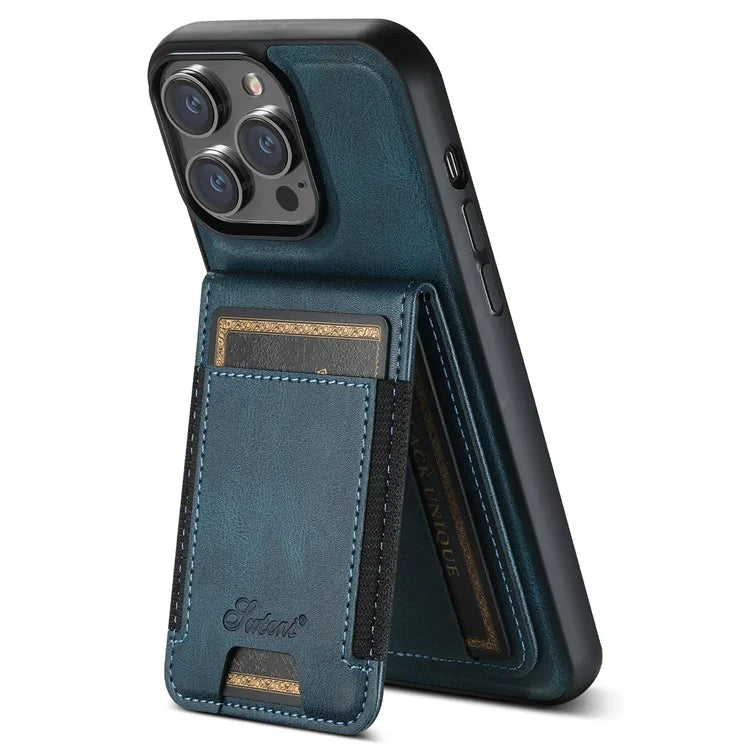 SUTENI H17 For iPhone 14 Pro Case Card Holder Phone Shell Compatible with MagSafe