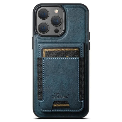 SUTENI H17 For iPhone 14 Pro Case Card Holder Phone Shell Compatible with MagSafe