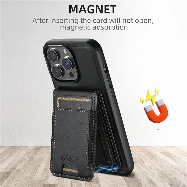 SUTENI H17 For iPhone 15 Pro Case Compatible with MagSafe TPU+PU Phone Shell
