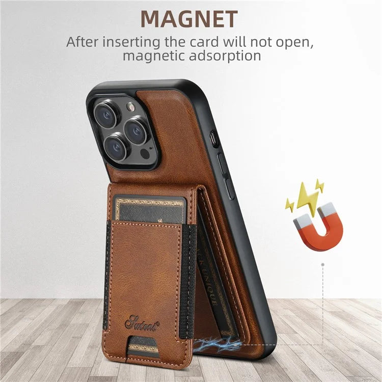 SUTENI H17 For iPhone 15 Pro Case Compatible with MagSafe TPU+PU Phone Shell