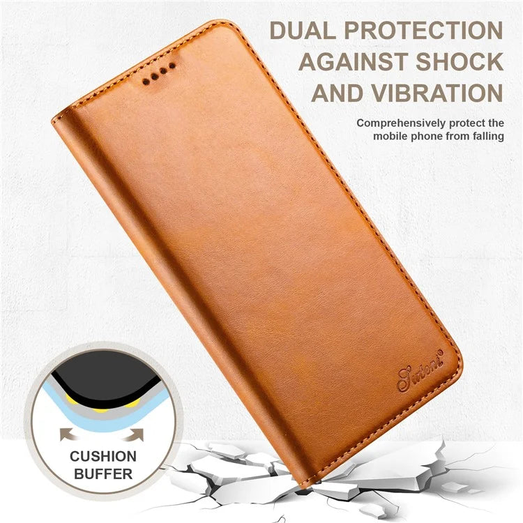 SUTENI For Google Pixel 6 Case Anti-Scratch PU Leather Wallet Phone Cover