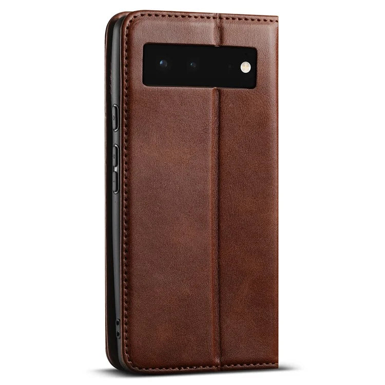 SUTENI For Google Pixel 6 Case Anti-Scratch PU Leather Wallet Phone Cover