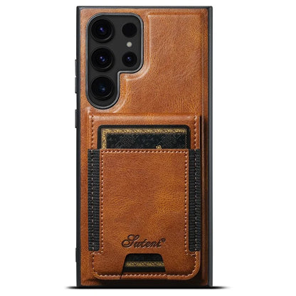 SUTENI H17 For Samsung Galaxy S22 Ultra 5G Case Card Holder Phone Cover Compatible with MagSafe