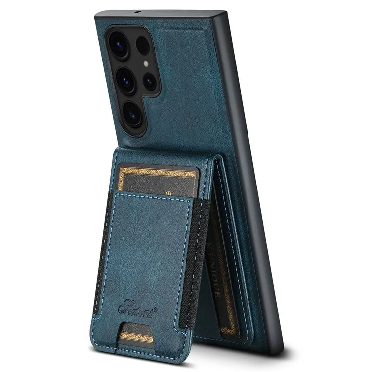 SUTENI H17 For Samsung Galaxy S22 Ultra 5G Case Card Holder Phone Cover Compatible with MagSafe