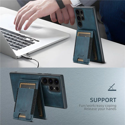SUTENI H17 For Samsung Galaxy S22 Ultra 5G Case Card Holder Phone Cover Compatible with MagSafe