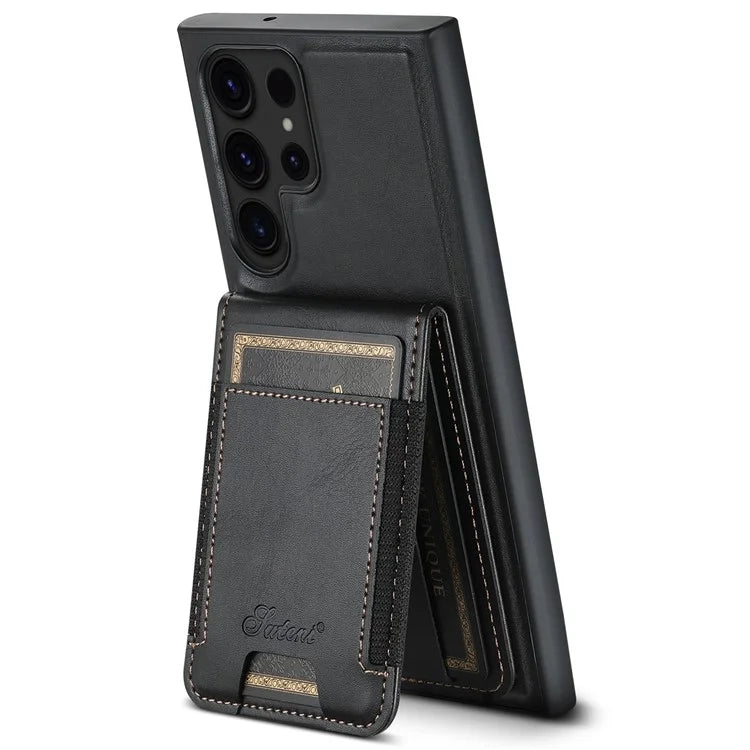 SUTENI H17 For Samsung Galaxy S22 Ultra 5G Case Card Holder Phone Cover Compatible with MagSafe